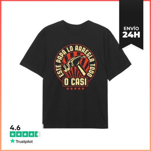Camiseta Oversize Este Papá Lo Arregla Todo... Regalos Día Del - latostadora.com - Modalova