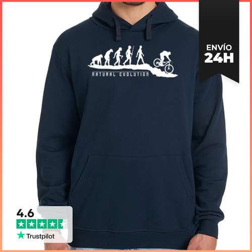Sudadera Unisex Con Capucha Natural Evolution Mountainbike - latostadora.com - Modalova