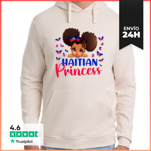 Sudadera Unisex Con Capucha Princesa Haitiana Bandera De Haití - latostadora.com - Modalova