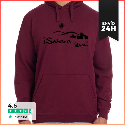 Sudadera Unisex Con Capucha ¡Sahara Libre! LaTostadora - latostadora.com - Modalova