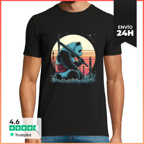 Camiseta Hombre Clásica Panda Samurái LaTostadora - latostadora.com - Modalova