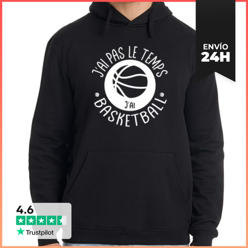 Sudadera Unisex Con Capucha No Tengo Tiempo Tengo Baloncesto - latostadora.com - Modalova