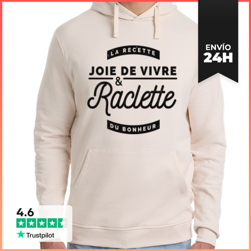 Sudadera Unisex Con Capucha Alegría De Vivir Y Raclette - latostadora.com - Modalova