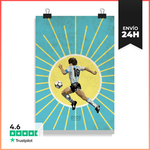 Póster Vertical Maradona Poster LaTostadora - latostadora.com - Modalova