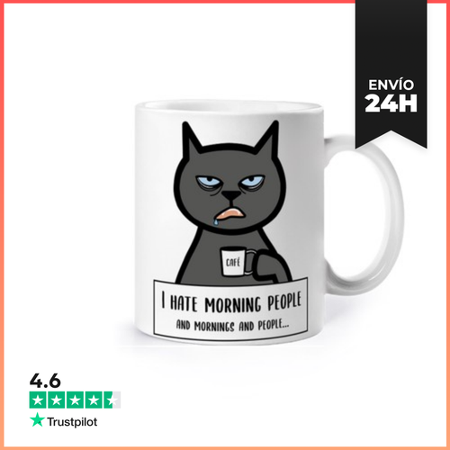 Taza Gato Que Odia Madrugar LaTostadora - latostadora.com - Modalova