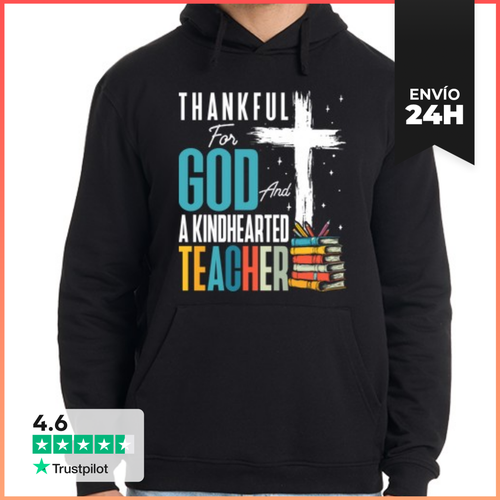 Sudadera Unisex Con Capucha Educación Del Maestro Dios - latostadora.com - Modalova
