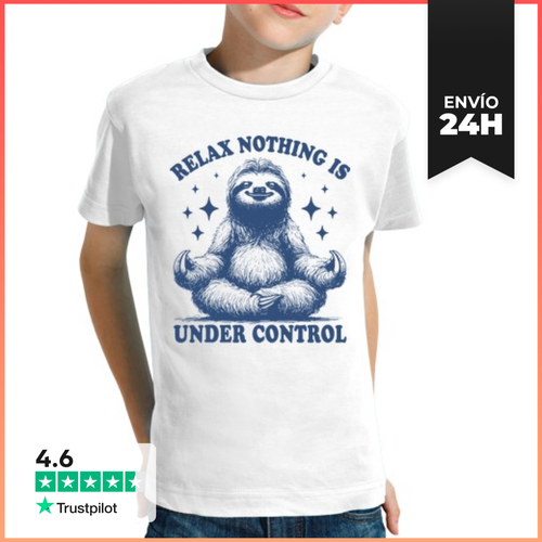 Camiseta Clásica Para Niños RELAX NOTHING IS UNDER CONTROL SLOTH - latostadora.com - Modalova