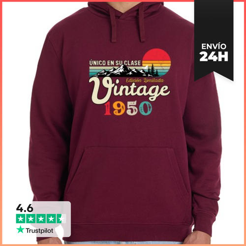 Sudadera Unisex Con Capucha Vintage 1950 Único En Su Clase Regalo - latostadora.com - Modalova