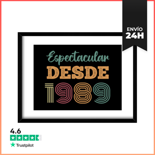 Cuadro Con Marco Horizontal ESPECTACULAR DESDE 1989 LaTostadora - latostadora.com - Modalova