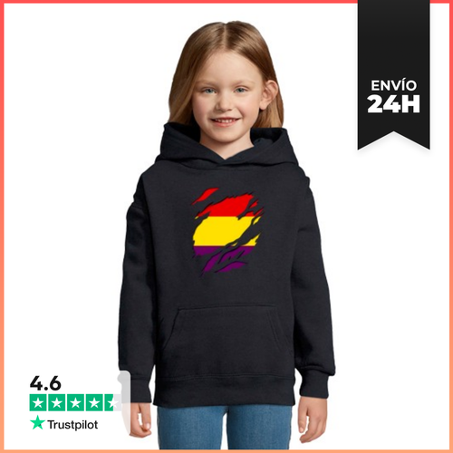Sudadera Para Niños Con Capucha Bandera España 2ª Republica - latostadora.com - Modalova