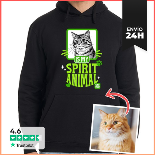 Sudadera Unisex Con Capucha Efecto Manga Sudadera Cat Is My - latostadora.com - Modalova