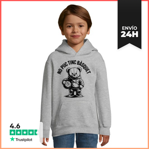 Sudadera Para Niños Con Capucha No Puc Tinc Bàsquet LaTostadora - latostadora.com - Modalova