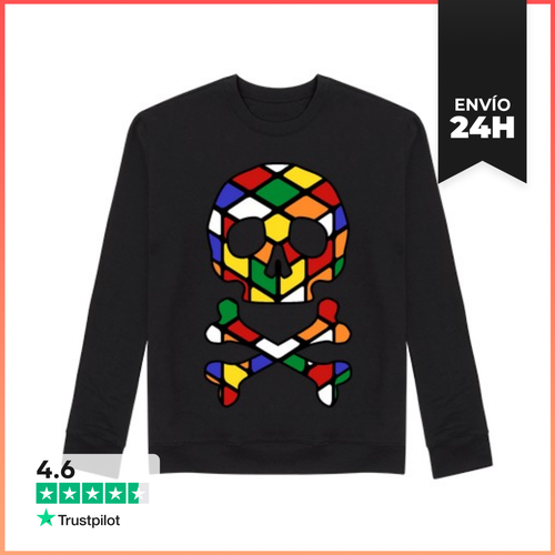 Sudadera Unisex Calavera Rubik LaTostadora - latostadora.com - Modalova