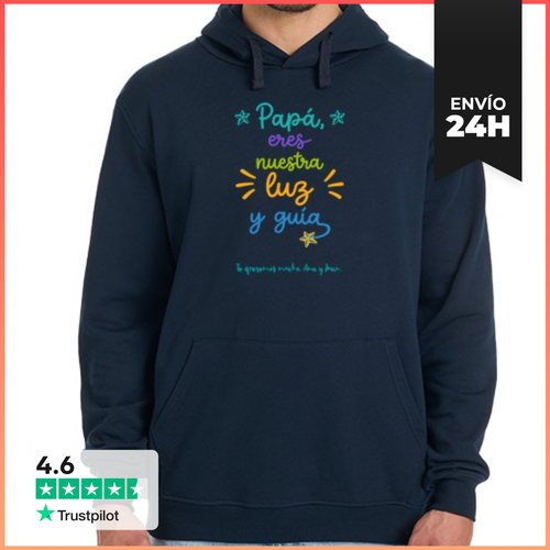 Sudadera Unisex Con Capucha Papá, Eres Muestra Luz Y Guía - latostadora.com - Modalova
