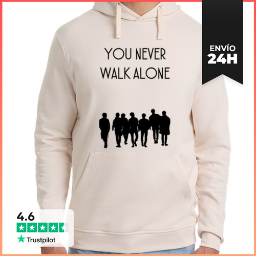 Sudadera Unisex Con Capucha BTS - You Never Walk Alone - latostadora.com - Modalova
