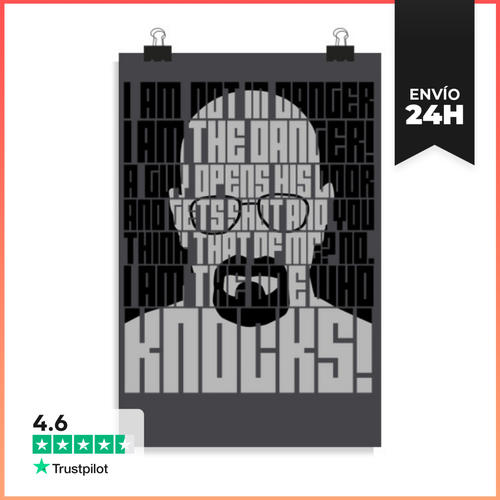 Póster Vertical Heisenberg Is The Danger LaTostadora - latostadora.com - Modalova