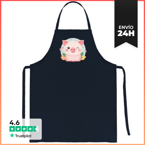 Delantal Cerdito Kawaii LaTostadora - latostadora.com - Modalova