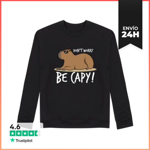 Sudadera Unisex Camisa Capybara No Te Preocupes Ser Cap - latostadora.com - Modalova