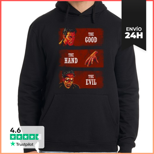 Sudadera Unisex Con Capucha The Good The Hand And The Evil - latostadora.com - Modalova