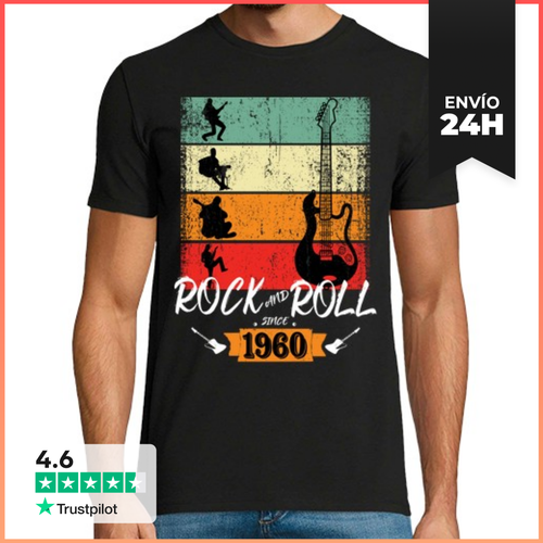Camiseta Hombre Clásica Rock And Roll Since 1960 LaTostadora - latostadora.com - Modalova