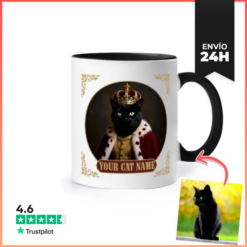 Taza De Colores Rey Gato Personalizable LaTostadora - latostadora.com - Modalova
