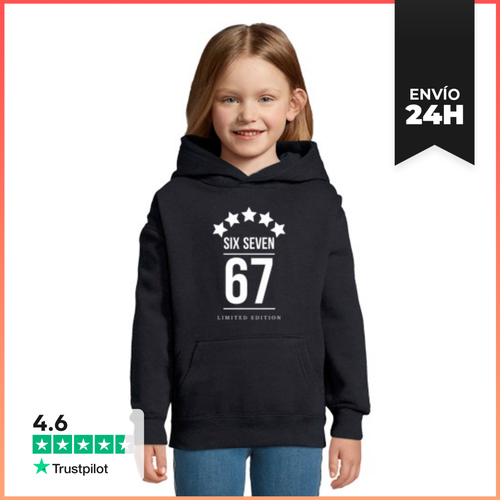 Sudadera Para Niños Con Capucha Six Seven Limited Edition - latostadora.com - Modalova