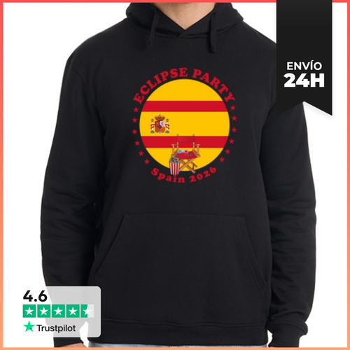 Sudadera Unisex Con Capucha Fiesta De Eclipse España 2026 Eclipse - latostadora.com - Modalova