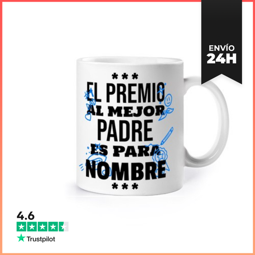 Taza NOMBRE El Premio Al Mejor Padre LaTostadora - latostadora.com - Modalova