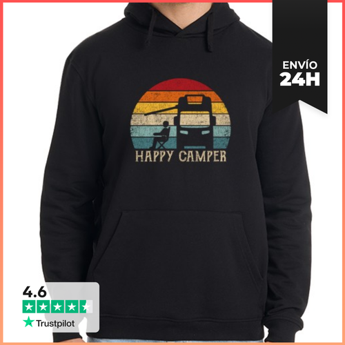 Sudadera Unisex Con Capucha Happy Camper Rv Camisa De Camping - latostadora.com - Modalova