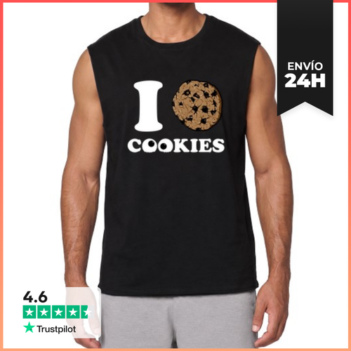 Camiseta Sin Mangas I Love Cookies LaTostadora - latostadora.com - Modalova