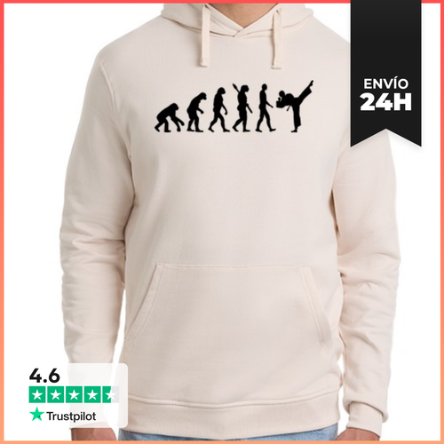 Sudadera Unisex Con Capucha Evolución Karate Kickboxing - latostadora.com - Modalova