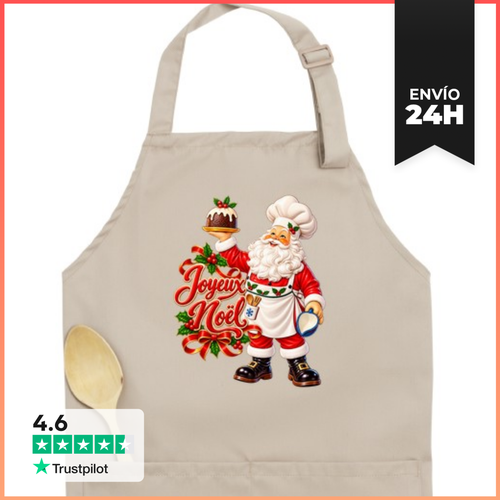 Delantal Premium Con Bolsillo Pudín Papá Noel LaTostadora - latostadora.com - Modalova