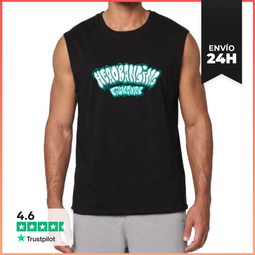 Camiseta Sin Mangas Headbanging Graffiti Black LaTostadora - latostadora.com - Modalova