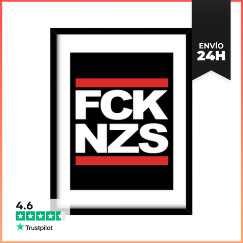 Cuadro Con Marco Vertical FCK NZS LaTostadora - latostadora.com - Modalova