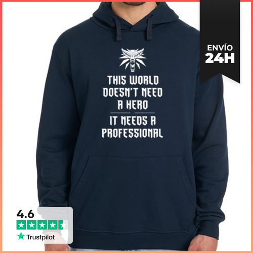 Sudadera Unisex Con Capucha Profesional, No Un Héroe LaTostadora - latostadora.com - Modalova
