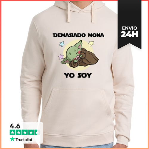 Sudadera Unisex Con Capucha Bebe Yoda Mona LaTostadora - latostadora.com - Modalova