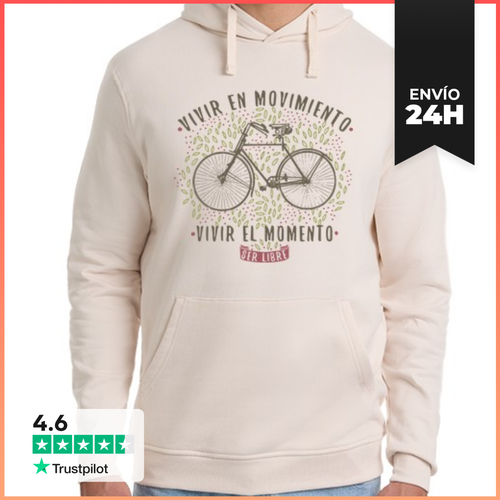 Sudadera Unisex Con Capucha Vivir En Movimiento LaTostadora - latostadora.com - Modalova