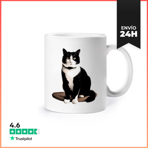 Taza Gato Esmoquin Gato Personalizable LaTostadora - latostadora.com - Modalova