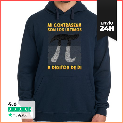 Sudadera Unisex Con Capucha Mi Contraseña Es 8 Dígitos De Pi - latostadora.com - Modalova