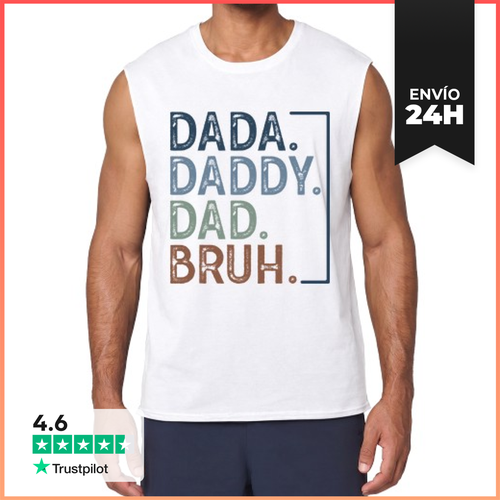 Camiseta Sin Mangas DADA DADDY DAD BRUH LaTostadora - latostadora.com - Modalova