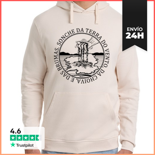 Sudadera Unisex Con Capucha Sonche Da Terra Do Vento -2 - latostadora.com - Modalova