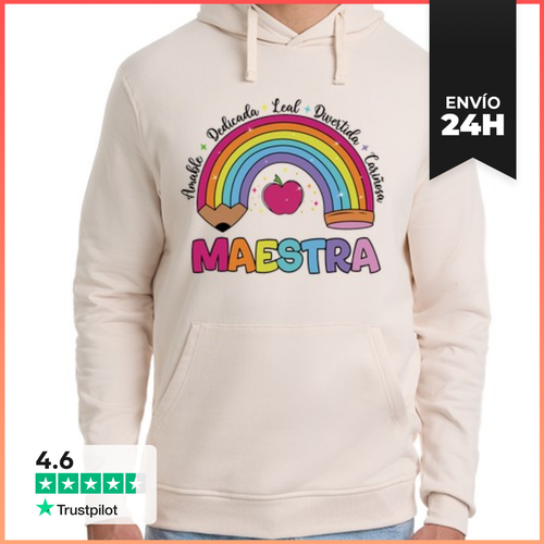Sudadera Unisex Con Capucha Cualidades Maestra LaTostadora - latostadora.com - Modalova