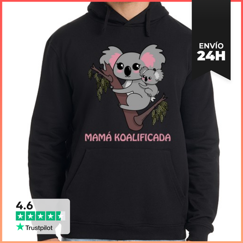 Sudadera Unisex Con Capucha Koalas - Mamá Koalificada LaTostadora - latostadora.com - Modalova