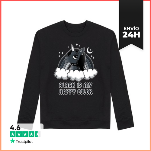 Sudadera Unisex Black Unicorn LaTostadora - latostadora.com - Modalova