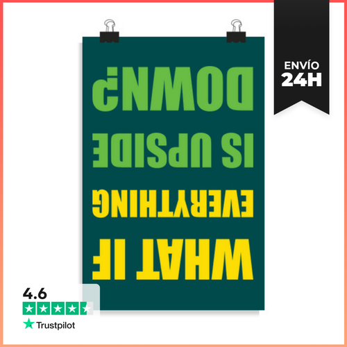 Póster Vertical Upside Down 2 LaTostadora - latostadora.com - Modalova
