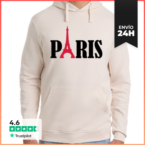 Sudadera Unisex Con Capucha Torre Eiffel De París LaTostadora - latostadora.com - Modalova