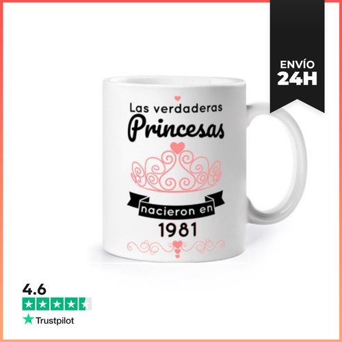 Taza DPrincesas Nacieron En 1981 LaTostadora - latostadora.com - Modalova