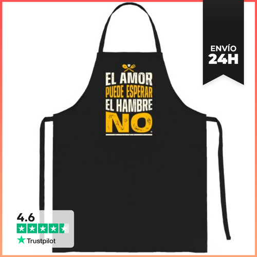 Delantal El Amor Puede Esperar, El Hambre No LaTostadora - latostadora.com - Modalova