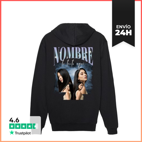 Sudadera Unisex Con Capucha Bootleg Rap Personalizable Con Texto - latostadora.com - Modalova