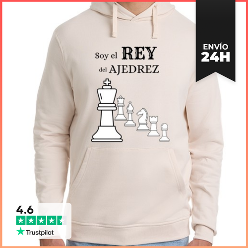 Sudadera Unisex Con Capucha Soy El Rey Del Ajedrez LaTostadora - latostadora.com - Modalova